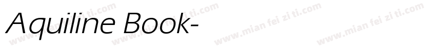 Aquiline Book字体转换